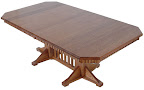 60 x 42 Western Dining Table, Oak Hardwood, Medium Finish