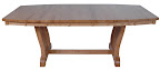 60 x 42 Western Dining Table, Oak Hardwood, Medium Finish
