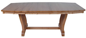 60 x 42 Western Dining Table, Oak Hardwood, Medium Finish