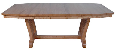 60 x 42 Western Dining Table, Oak Hardwood, Medium Finish