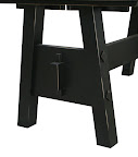 Serenity Table, Distressed Midnight Oak