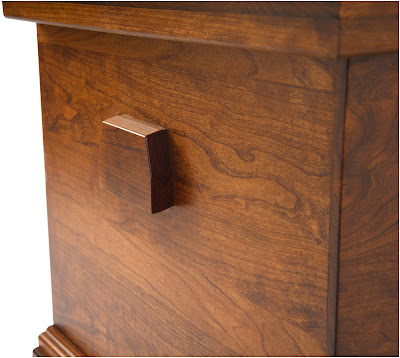 Spring Lotus Chest, Cherry Hardwood, Antique Finish