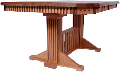 70 x 46 Woodland Dining Table, Walnut and Oak Hardwood, Natural Finish