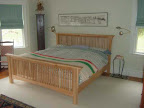 Mission Bed, Hickory Hardwood, Natural Finish