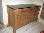 Zen Kitchen Buffet, Oak Hardwood, Medium & Midnight Finish