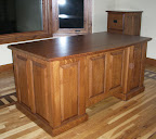 Shaker Executive Desk, Quarter Sawn Oak Hardwood, Rustic Finish