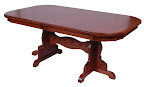 70 x 46 Colonial Mission Dining Table, Oak Hardwood, Antique Finish