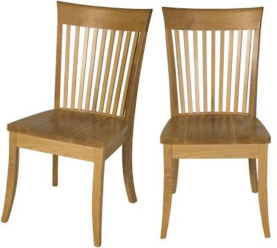 Lancaster Dining Chair in Natural Cherry, Custom Height