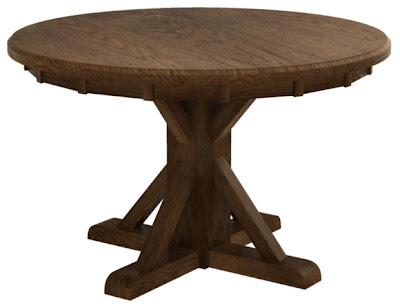 Alexandria Dining Table in Simulated Mahogany Oak