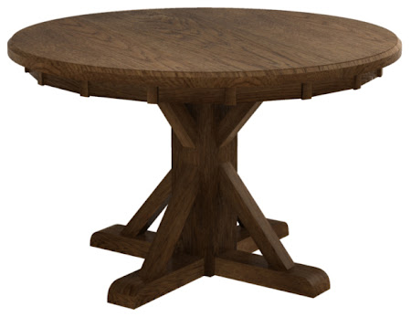 Alexandria Dining Table in Mahogany Oak