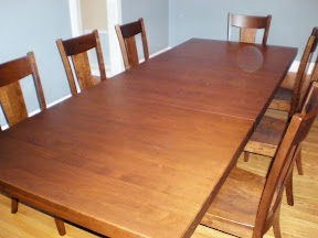 80 x 46 Montreal Table with Timber Edge, Corsica Dining Chairs, in Ruby Walnut