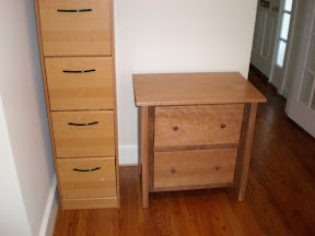 Syracuse File Cabinet in Natural Cherry and Walnut