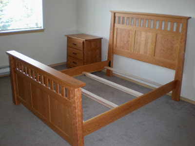 Teton Bed in Oil & Wax Cherry