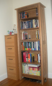 Syracuse Bookshelf in Natural Cherry and Walnut
