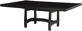 60" x 60" Montreal Table, Custom Timber Edge, Blackwash Oak