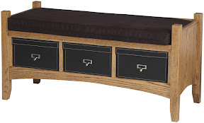 Storage Bench with Padded Seat