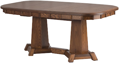 66 x 42 Turin Dining Table in Mahogany Oak