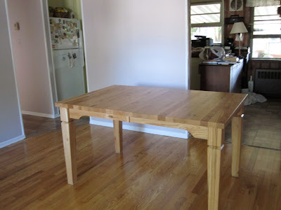 55 x 35 Harvest Dining Table in Custom Knotty Oak