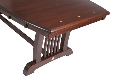 90 x 42 Western Dining Table in Mocha Walnut