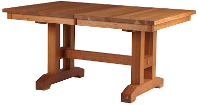 Trestle Table in Rustic Oak