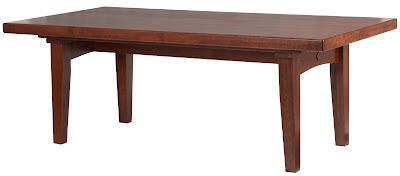 84 x 42 Lancaster Table in Chocolate Cherry