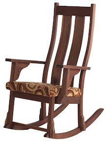 Custom Seneca with Fabric Seat, in Oil & Wax Walnut