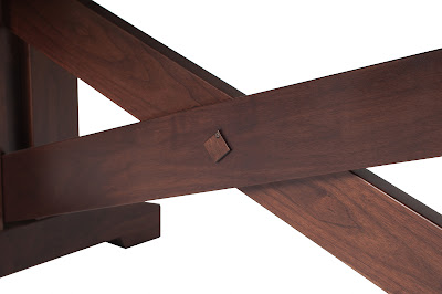 90 x 42 Santego Dining Table in Smoky Walnut, with Custom Base