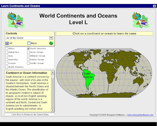 World+map+continents+and+oceans+for+kids
