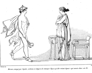 Hermes y Calipso