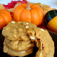 Macadamia Nut White Chip Pumpkin Cookies