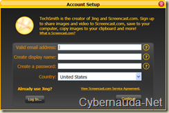 Registrazione Jing Screencast.com on Cybernauda-Net