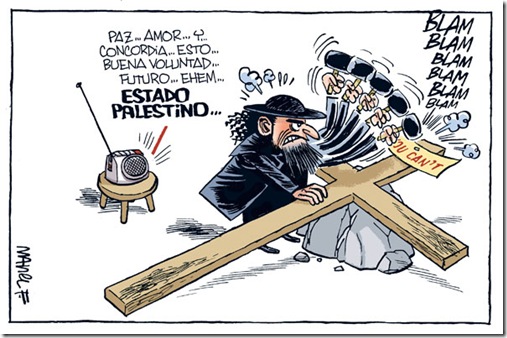 Palestinos-Israelies-Crucifixion