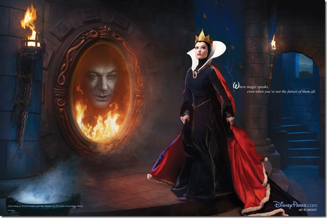 Olivia Wilde and Alec Baldwin by Annie Leibovitz for Disney Parks