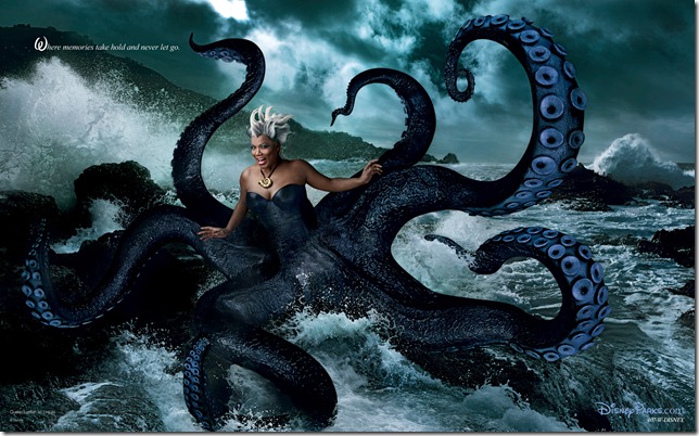 Queen Latifah as Ursula by Annie Leibovitz for Disney Parks