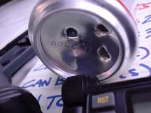 A coke or 7-up can works best as they are internationally standard in size and thickness