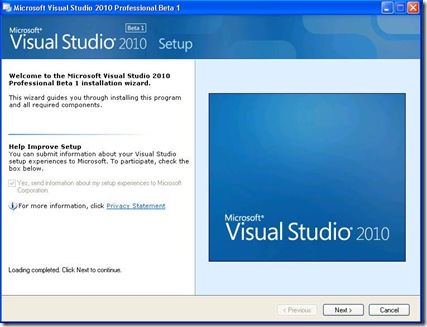vs2010 setup