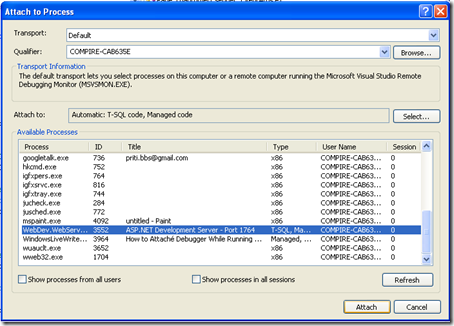 How to Attaché Debugger While Running .NET Web Application