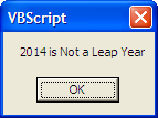 Software Testing Through QTP: Check Leap Year