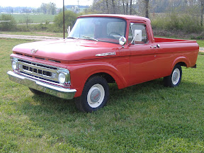 Joe Ward's 1961 F-100 Unibody.
Cherryville, NC
Original 223 CID & Three on the Tree. Added disc brakes, air conditioning and 3-point seat belts