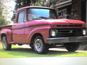 Robley Willis  My '64 F100 with a '66 nose. Original 292 and 3 on the tree. 
                                              Robley Willis