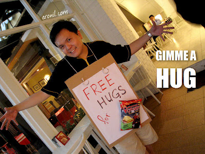 Hehehe. Why not? It's called sharing the love. And if that failed... "FREE MISTER POTATO FOR HUGS AND KISSES".