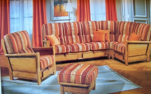 Salon tissu rustica