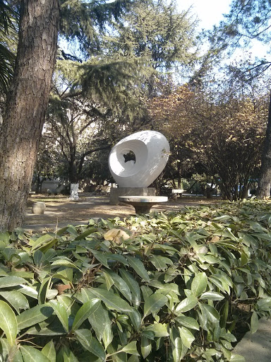 武汉大学慧眼雕塑景观