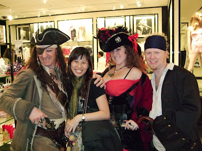 me & e pirates @ victoria's secret!