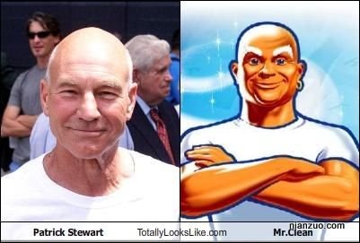 Patrick Stewart是星际迷航的船长吧，清洁先生？,Patrick,Stewar,先生,星际迷航,清洁,船长