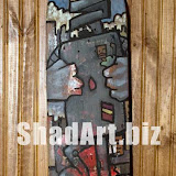 Day of the Robots
9x32
acrylic on skateboard
$590