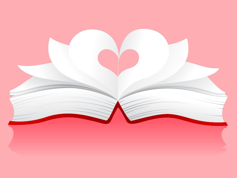 book heart image