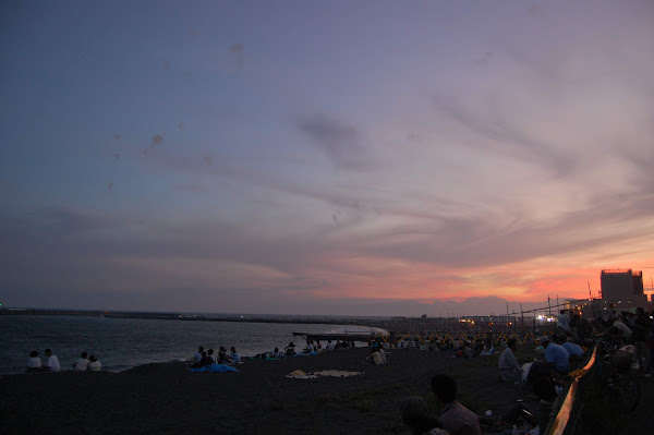 茅ヶ崎、サザンビーチの空（夕焼け）