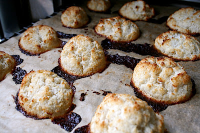 Rochers à la pulpe de coco, patate douce et lait de riz