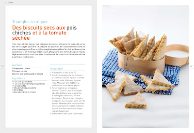 Protéines Vertes : Triangles à croquer, des biscuits secs aux pois chiches et à la tomate séchée